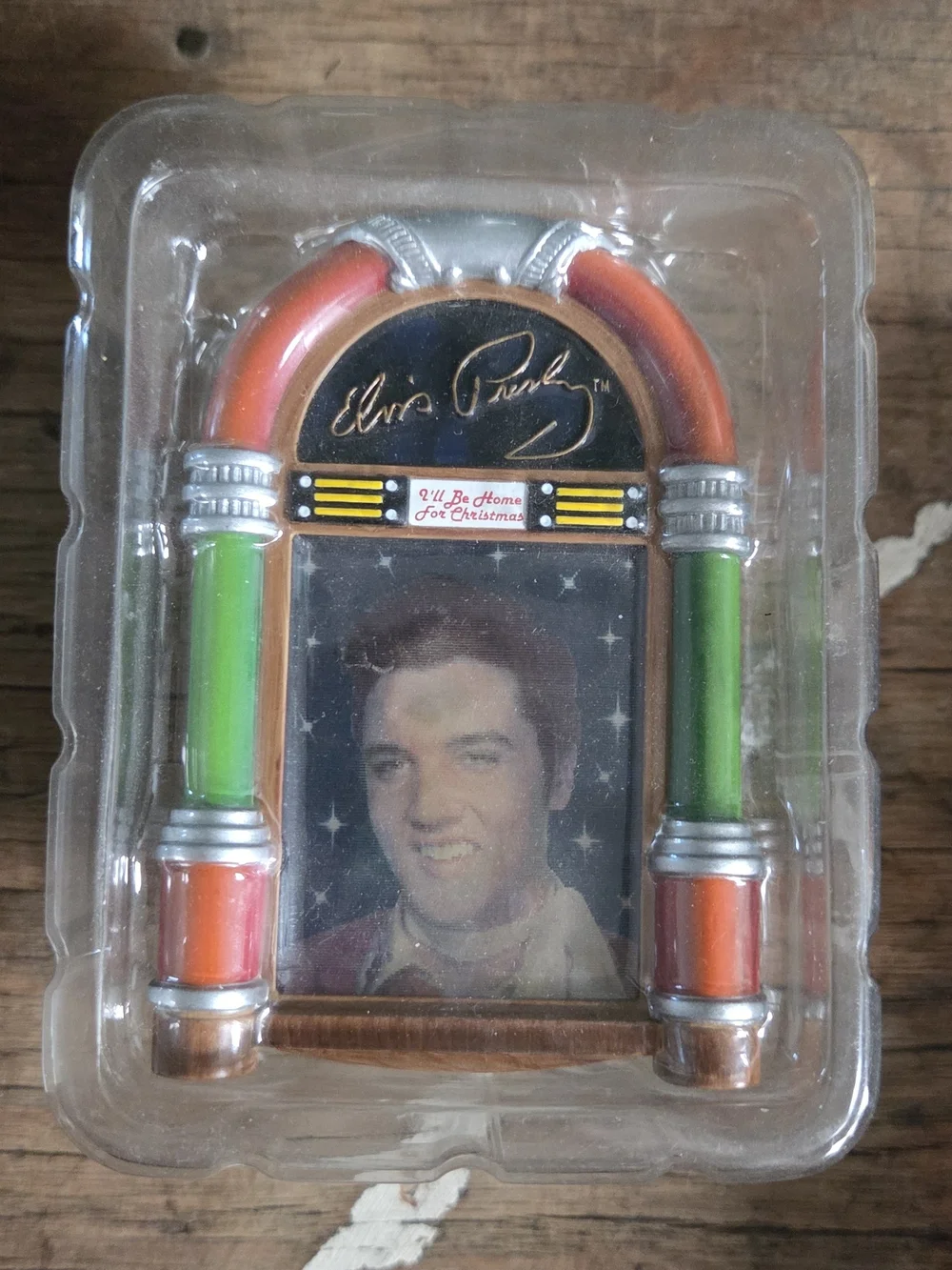 American Greetings Elvis Presley Holiday Ornament - Blue/Green/Red